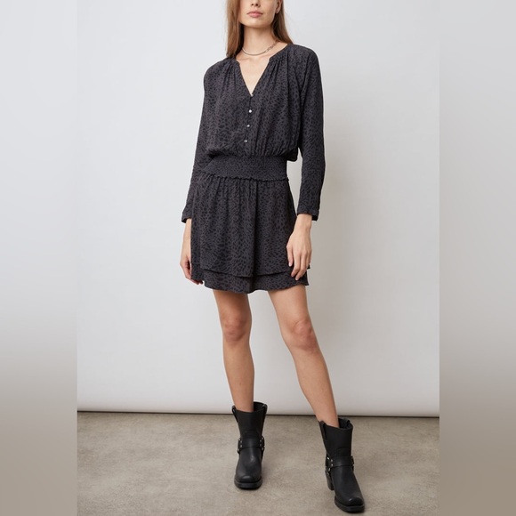 Rails‎ Jasmine Dress Spotted Slate Size Large - Picture 1 of 9